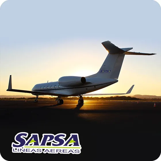 Avión sanitario de SAPSA